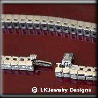 11.20 CT MOISSANITE PRINCESS CHANNEL TENNIS BRACELET  