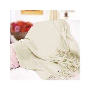  cashmere offwhite throw