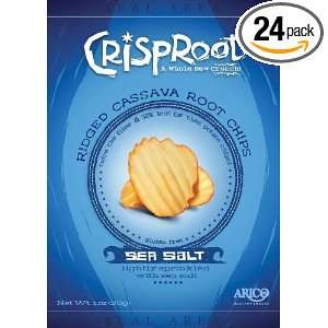 CrispRoot Sea Salt Mist Cassava Root Chips, 1 Ounce (Pack of 24 