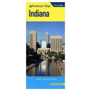    American Map 600256 Indiana State Slicker Map
