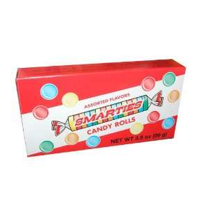 Smarties Assorted Flavor Candy Rolls 3.5 Ounce Movie Theatre 