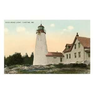 Dice Head Lighthouse, Castine, Maine Premium Poster Print, 8x12 
