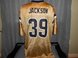 NEW Steven Jackson #39 St Louis RAMS 4XLarge 4XL Gold Reebok Jersey 
