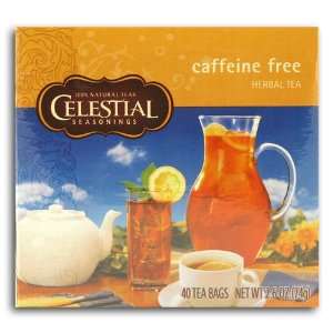 Celestial Caffeine Free Tea (40 bag) Grocery & Gourmet Food