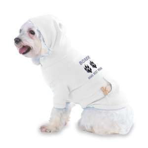  BOXER MANS BEST FRIEND Hooded T Shirt for Dog or Cat X 