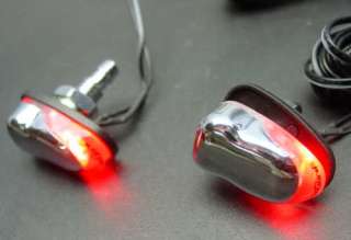 Street Glow LED Red windshield washer lights squirters  