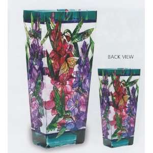    Hummingbird & Gladioluses   Vase by Joan Baker