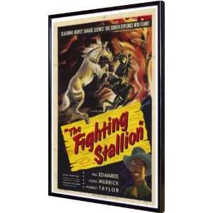  Fighting Stallion 11x17 Framed Poster