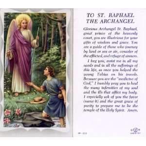  St. Raphael Holy Card (5P 212)   100 pack Kitchen 