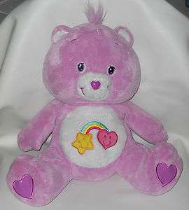 2006 Best Friend Large Care Bear Purple 20 Stuffed Plush Lovey Soft 