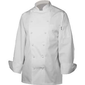  Chef Works CCHR WHT Henri Executive Chef Coat, White, Size 