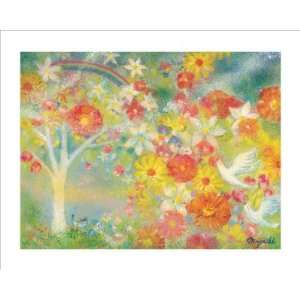  The Dream Is Made to Bloom, Flower of Rainbow Giclee 