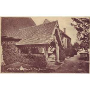 Sheet of 21 Stickers English Church Buckinghamshire Stoke Poges Church 