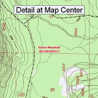  USGS Topographic Quadrangle Map   Stams Mountain, Oregon 