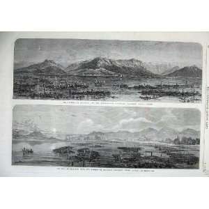   1866 Gardens Shalimar Mountains Fort Srinagar Cashmere