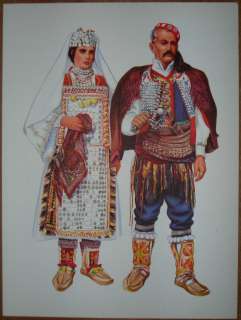 Croatia Folk Costume Dalmatia Knin   Vrlika   I/03  