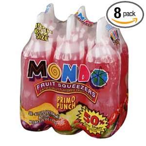 Mondo Fruit Squeezers, Primo Punch, 6 Count (Pack of 8)  