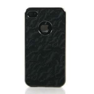 Black / Marble Pattern PU Leather Case Cover for iPhone 4 / iPhone 4S 