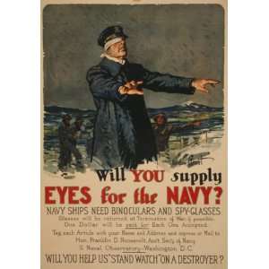   eyes for the Navy? Navy ships need binoculars and spy glasses 17 X 24