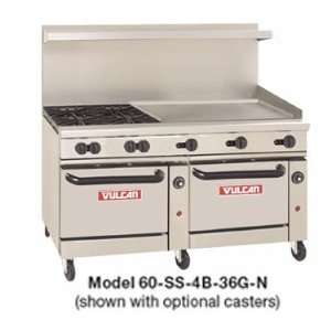   Open Burners, 36 Manual Control Griddle And (2) Large Standard Ovens