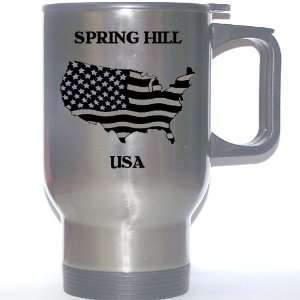 US Flag   Spring Hill, Florida (FL) Stainless Steel Mug 