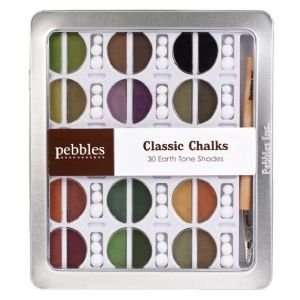  CHALK EARTH TONES 30 COLORS Papercraft, Scrapbooking 