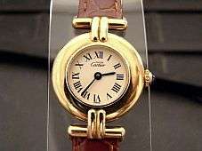 Highly Collectible CARTIER 18k Gold Womens Vintage Watch in Superb 