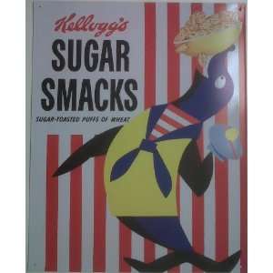  Kelloggs Sugar Smacks Cereal Metal Sign