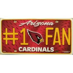   sports AZ Arizona Cardinals #1 Fan License Plates