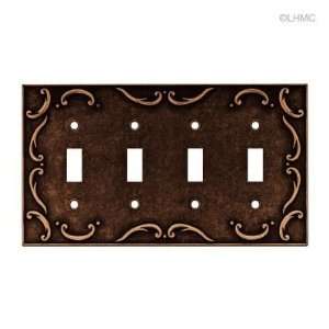   Wall Plate   French Lace   Sponged Copper L 64264