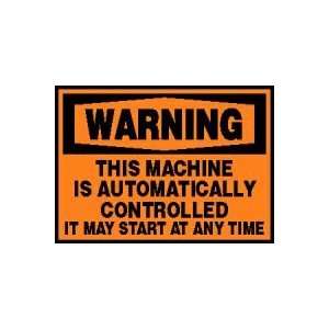  WARNING Labels THIS MACHINE IS AUTOMATICALLY CONTROLLED IT 