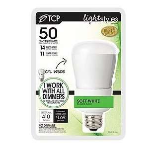   14 Watt Soft White R20 Tru Dim CFL Light Bulb