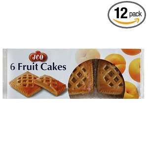 JCQ Discova Apricot Fruit Cakes, 10.5 Ounce Boxes (Pack of 12)  