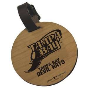  Tampa Bay Devil Rays Alder Wood Bag Tag