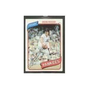  1980 Topps Regular #89 Don Hood, New York Yankees Baseball 