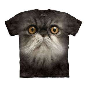     Furry Face Cat    The Mountain Tee Shirt  Cat   Kitten  