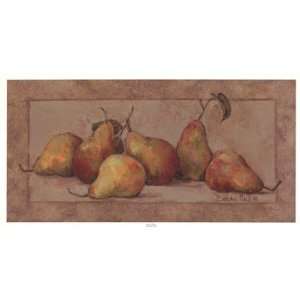  Pear Fresco Finest LAMINATED Print Barbara Mock 21x11 