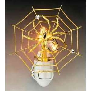  Spider Web Gold Plated Swarovski Crystal Night Light