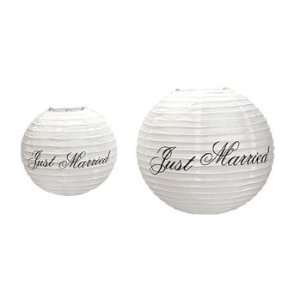  Just Married Lanterns   Party Decorations & Party Lanterns 
