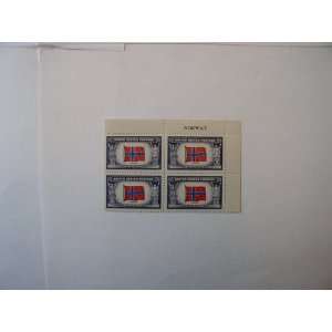  Stamps With Country Name in Margin, S# 911, Overrun Countries, Norway