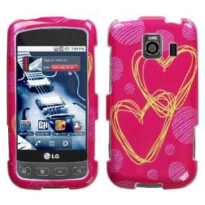  Glamour Hearts (Sparkle) Phone Protector Cover for LG 