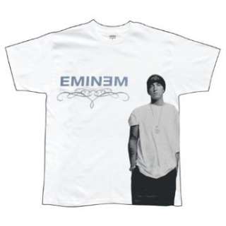 Eminem   White Photo T Shirt Clothing