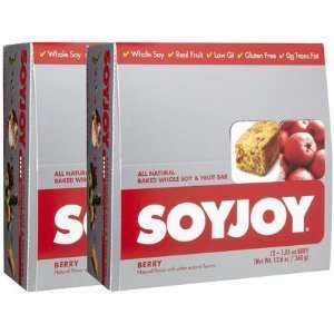  SOYJOY All Natural Fruit & Soy Bars, Berry, 2 ct (Quantity 