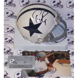  Tony Romo   Riddell   Autographed Mini Helmet   Dallas 