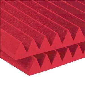   Studiofoam Wedge Panels in Red 12 2x4x2 Panels Musical Instruments