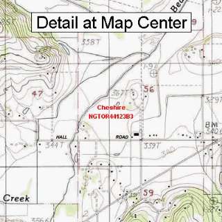  USGS Topographic Quadrangle Map   Cheshire, Oregon (Folded 