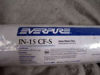 Everpure Inline Water Filter IN 15 CFS EV9100 77 NEW  