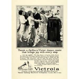  1922 Ad Phonograph Couple Dancing Music Boston Terrier Victrola 
