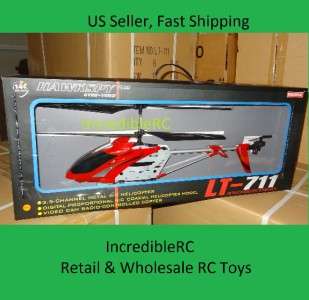 New Video Camera 3 CH RC Helicopter With Gyro Egofly Hawkspy LT 711 