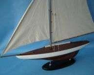  model ship kit attach sails and the contender model yacht is ready